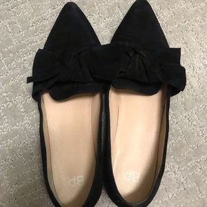 Bp black bow flats
